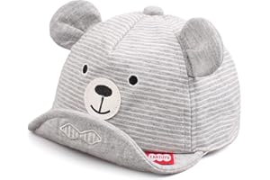 PESAAT Mignon Ours Bébé Casquette Printemps été Chapeau pour Enfant Coton Soleil Casquette Garçon Fille de 3 à 18 Mois