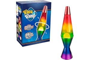 ‎PARTY TOWN Party town - Farbige Lavalampe | Nachttischlampe für Kinder | Lava Lampe | Kinderlampe | Lavalampe | Tischlampen 40 cm