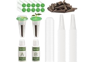 BestAlice Kit di 202 accessori idroponici da giardino per piante, kit di germinazione delle piante compatibile con sistema di coltivazione idroponica per giardino interno