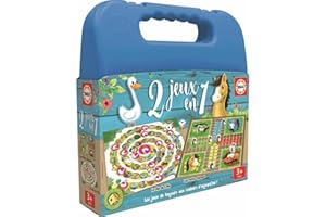 Educa - Malette 2 Jeux en 1 | 2 Grands Classiques de Jeux de société dans Une malette à emmener Partout ! (17609)