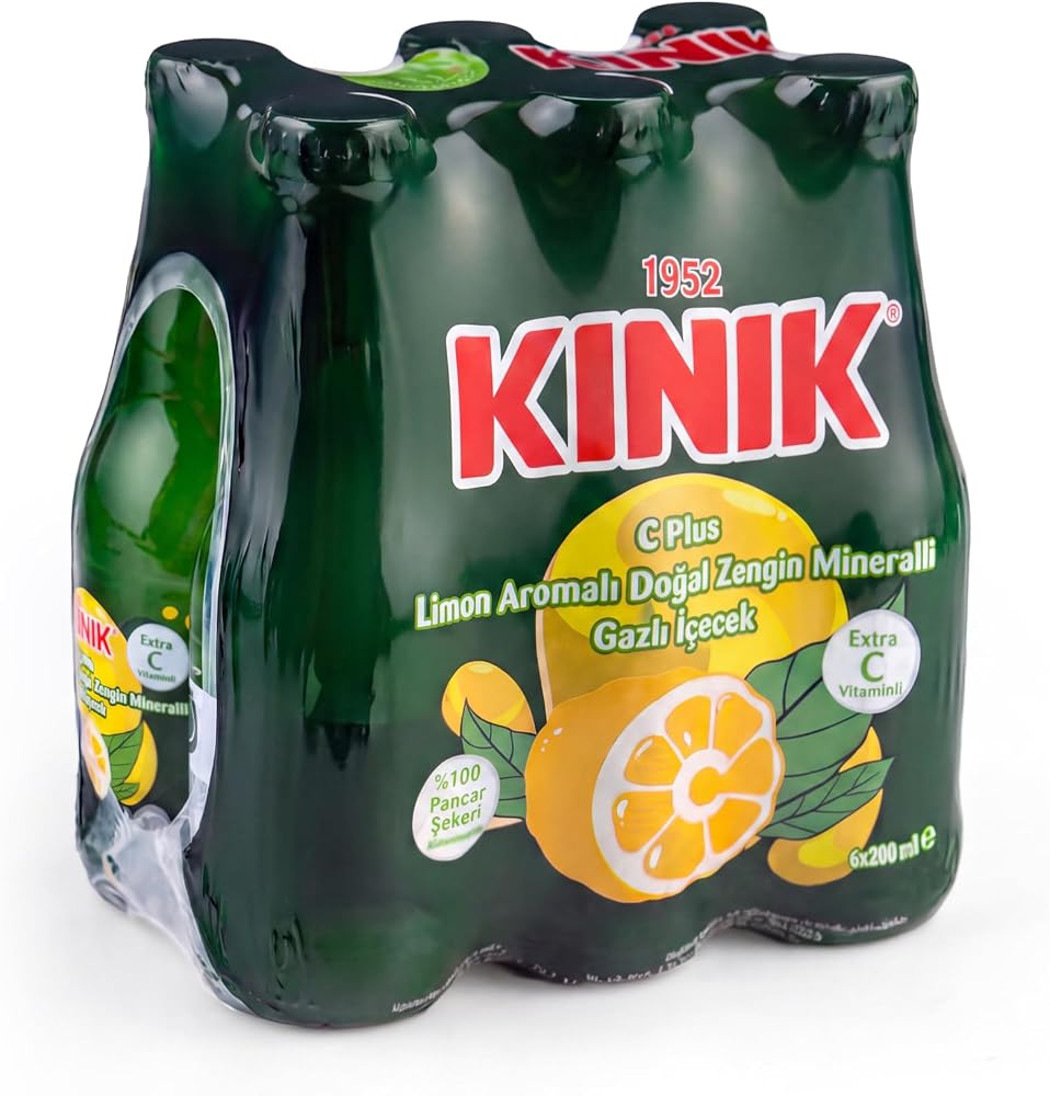 Kınık C Plus Limon Aromalı Maden Suyu 6 x 200 ml
