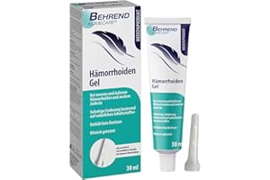 ‎BEHREND HOMECARE Behrend Hämorrhoiden Gel AUS NATÜRLICHEN INHALTSSTOFFEN bei inneren & äußeren Hämorrhoiden, Analjucken, Analfissuren & Proktitis – Hämorrhoiden Salbe reduziert Schmerzen, Juckreiz & Brennen