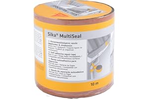 SIKA - Banda autoadhesiva bituminosa Multiseal - Terracota - Soporte múltiple - Para reparación de cubiertas y fisuras en edificios - 10m x 150mm