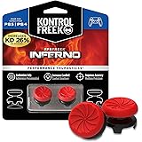 KontrolFreek FPS Freek Inferno per Playstation 4 (PS4) e PlayStation 5 (PS5) | Levette Performance | 2 Alte Concave | Rosso