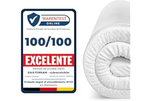 Dailydream Cubrecolchón viscoelástico Model M con Efecto viscoelástico, 140x200x5cm, Edition “Lavendel”