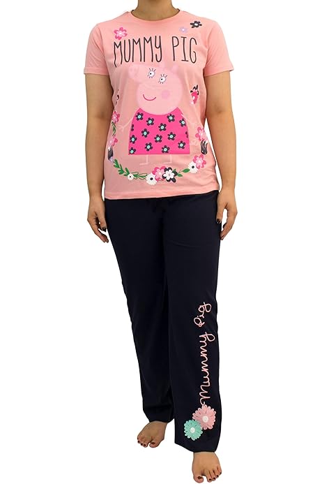 Peppa Pig Womens Mummy Pig Pyjamas Pink Size Small Amazon Co Uk Clothing
