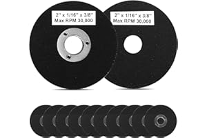 SI FANG 10Pcs 2 Inch Die Grinder Cut Off Wheels Metal Cutting Discs 50mm x 1.6mm x 9.5mm Arbor Mini Cutting Wheels for Angle Grinder Cut Off Tool Stainless Steel Rotary Tool Drill Attachment