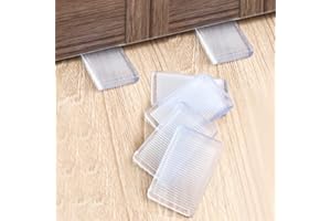 Tahikem 8 Pcs Plastic Clear Table Shims, Level Wedge for Home Furniture, Have Extreme Weight Capacity, Weather Resistant, Levelers for Wobbly Uneven Floors Fixing Door Stops (Transparent)