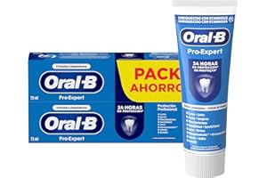 Oral-B Pro-Expert Protección Profesional Pasta Dentífrica, Pack Ahorro 2x75 ml, Dentífrico Que Protege Contra La Placa