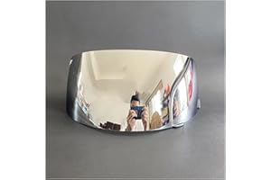 XYJTC Motorcycle Helmet Visor Lens, Helmet Visor for Bell Qualifier DLX MIPS Motorcycle Helmet Lens Windshield Shield Anti-UV(Clear)(Silver)