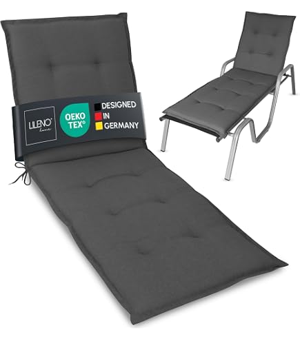 Gelschaum Polsterauflage nach Maß Gel RG85 für Gartenliege Sauna mit wasserabweisenden Outdoor Bezug Saunaauflage Liegenauflage Topper Memory Schaum Sonnenliege Auflage Wunschmaß bis 100x200x10 cm Garten