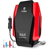TUSA Drive X Tyre Inflator for Car - 150 PSI, 12V DC Portable Air Compressor with Digital Tire Pressure Gauge & LED Light | C
