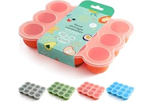 chuckle - XL 12 X 75 ML Boîtes De Conservation Pour Aliments Pour Bébés Avec Couvercle - Silicone De Qualité Alimentaire - Aliments Pour Bébés Faits Maison, Légumes, Glaçons, Purées De Fruits