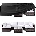 Ruimoy Patio Furniture Covers, Outdoor Furniture Cover Waterproof, General Purpose, Outside Table and Chair Covers, Heavy Duty 600D (108 Inch L x 82 Inch W x 27.9 Inch H)