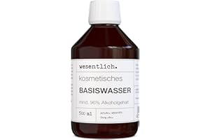 Kosmetyczna woda bazowa 500 ml, co najmniej 96% alkoholu, do produkcji kosmetyków DIY wesentlich.