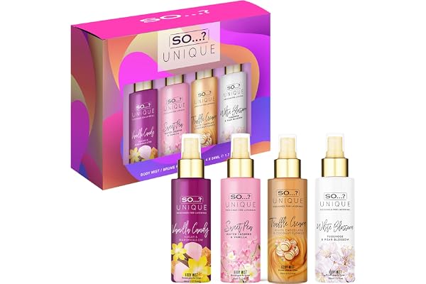 So…? Unique Mini Mist Coffret Cadeau Brume Corporelle Parfumée Pour Femme (4x50ml)