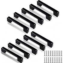 SHSMPXOY 10 Pièces Bouton De Meuble Noir 30 * 23 Mm Poignée