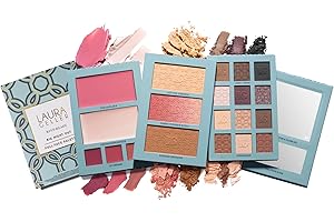Laura Geller Beauty RSVP-Ready Big Night Out Full Face Travel Makeup Palette - All-in-One Set includes Eyeshadows, Eye Liners, Blush, Bronzer, Highlighter, Setting Powder, and Lip Creams
