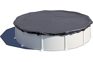 Gre CIPR351 - Cubierta de Invierno para Piscinas Redondas de 350 cm de diámetro, 120 g/m2, Cobertor de Piscina para Proteger el Agua de la Piscina