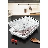 Kitchen Life 24'L&uuml; Kilitli Kapaklı Buzdolabı İ&ccedil;i Yumurtalık - Yumurta Saklama Kabı,Şeffaf
