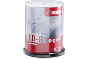 Imation 52x Certificado CD-R 700MB 80 Min Spindle Imation 100 Discs
