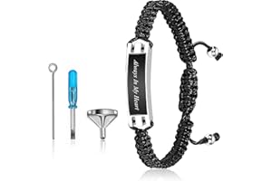 Xinjieda Ashes Keepsake Ashes Jewellery Cremation Jewellery for Ashes,Ashes Urns for Ashes Mini Urns for Human Ashes Dog Urns for Ashes Mini Urn Cremation Jewellery for Ashes(Black)