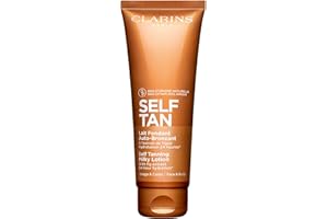 Clarins self tan locion corporal bronceadora Antioxidante, para todos los tonos de piel, 126ml