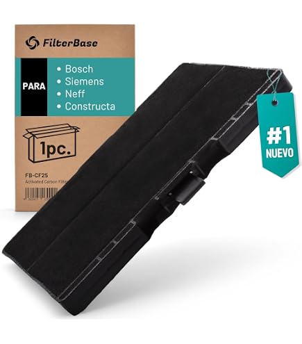 Filtre à Charbon Actif DEKAROX 215x230x24mm - Compatible Hottes Bosch, Siemens, Neff, Constructa... - Pour Mode Recyclage (remplacement) - 12