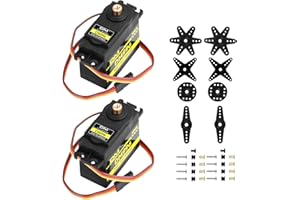 diymore 2 Stück Servomotor 13KG Hoch Geschwindigkeit Drehmoment [ Nur geeignet für Personen über 16 Jahre ]