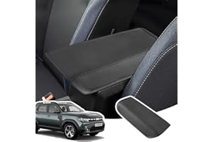 LANGBEAN Funda Reposabrazos para Dacia Duster 3 2024 2025 2026, Consola Central Apoyabrazos Protección en Cuero de PU, Duster III Cubierta Reposabrazos Accesorios Elevar el Reposabrazos, Negro