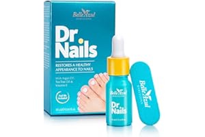 ‎BELLE AZUL Belle Azul Dr. Nails Anti Nagelpilz Behandlung - Nagellack 10 ml - Nagelaufheller - Antifungal Nagelpflege für gesunde und kräftige Nägel - mit Bio Argan & Teebaumöl, Vitamin E - Made in Spain