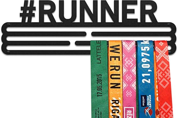 United Medals '#Runner' Cintre de Médailles | Acier Porte-Médailles | Medal Holder Display