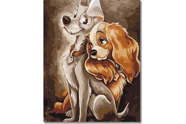 Fan House Kit Peinture par Numero Adulte Peinture Numero Enfant DIY Adulte Paint by Numbers Kit et 4 Pinceauxet 4 Pinceaux - Sans Cadre 40x50 cm