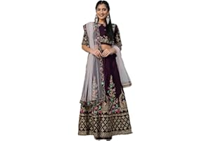 PARVDI Lehenga Choli für Damen, fertig genäht, für Hochzeit, Party, indischer Stil