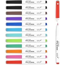 6er-Set Magnetische Whiteboards Für Den Kühlschrank – Bunte Memoboards Mit Marker