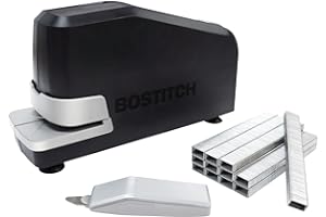 Bostitch Impulse 02638 elektrisches Heftgerät, 25 Blatt, robust, kein Stau mit vertrauenswürdiger Garantie, Schwarz