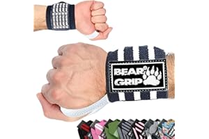 Bear Grip - Fascia di supporto per polsi durante il sollevamento pesi
