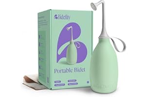 BIDETLITY Butt & Intimate Shower 3.0 – Travel Portable Bidet, Replaces Wet Wipes, Saves Toilet Paper, Handheld, BPA-Free, Includes Travel Bag