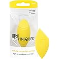 Real Techniques Miracle Concealer, Makeup Blending Tool for Concealer, Elongated Shape & Precise Application, Yellow, Latex-Free Foam, 1 Count
