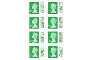 GOVLAX GROUP 2nd Class Stamps (8 Pack) - Self Adhesive UK Letter Postage Stamps for Standard Mail with Barcode - Royal Mail Second Class Postage Stamps