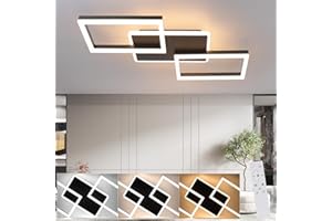 ZMH Lampa sufitowa LED Light Living Room - czarny ściemniania Living Room Lamp nowoczesny design z pilotem zdalnego sterowania metalowe oświetlenie sufitowe dla jadalni kuchnia pokój młodzieżowy sypialnia