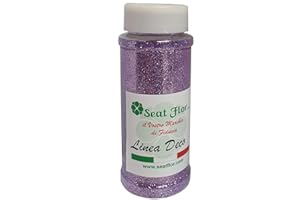 SEAT FLOR Glitter grana fine, glitter colorato in barattolo da 100 gr. (12 colori disponibili) (Lilla)