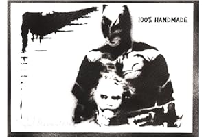 moreno-mata Autentici Graffiti Fatti a Mano Bat... Supereroi Handmade Poster Quadro Moderno Soggiorno Decorazione Parete Regalo Uomo e Donna