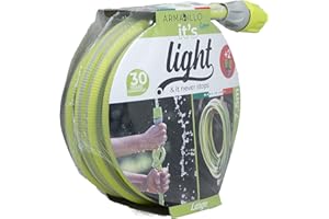 Idroeasy Armadillo Superlight 2829 Tubo irrigazione per giardino, Anti nodo e Anti torsione, Verde Brillante, 7.5 Metri