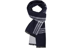 PASUDA Bufanda Hombre Cálido de Otoño Invierno, Bufanda a Cuadros Clásico y Elegante Bufandas de Tartán Moda Check Scarf en Otoño Invierno