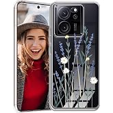 Case for Xiaomi 13 Mobile Phone Case Clear Flexible Silicone Shockproof Cover 1.5 mm Thick Shock Absorption Xiaomi 13 Protective Case [Non-Yellowing] [Anti Slip] [Anti Scratch] Lavender