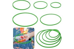 Nogeqi 5 anelli di mangime per acquari, piante galleggianti, acquari, piante acquatiche, acquari, piante acquatiche, anello fisso, stagno, anelli per piante galleggianti per acquari