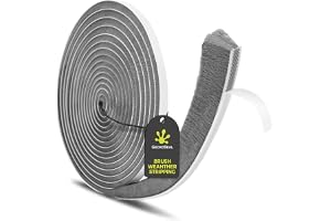 GeckoSeal 6 m borsttätning självhäftande, 9 mm (B) x 23 mm (D)