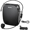 SHIDU Portable Rechargeable Voice Amplifier with Wired Neckband Microphone, Supports AUX, USB & Micro-SD Card Input for Teachers, Tour Guides, Coaches, Classroom, Singing, Yoga, Fitness Instructors