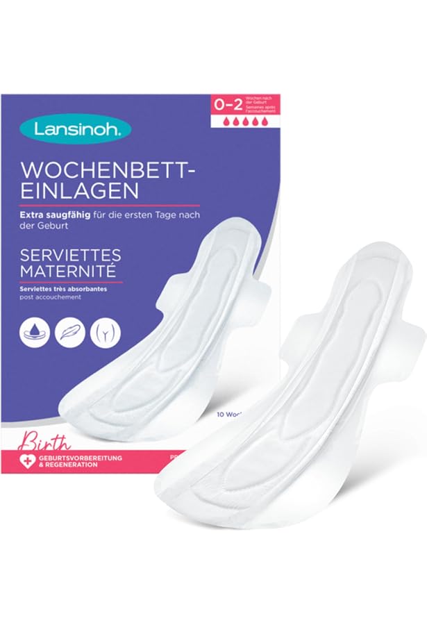 Culottes Post-Partum ACWOO - 4 Pack Jetables | Taille Haute, Confort Césarienne, Absorption Maxi